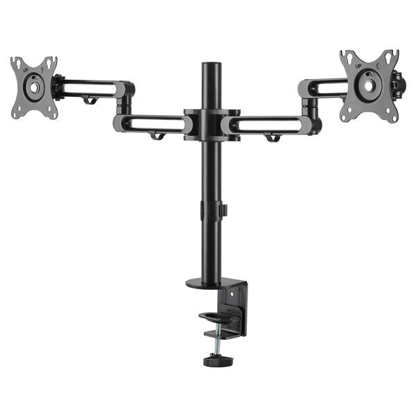 .com Desk Mount Dual Monitor Arm Desk Clamp VESA Compatible Monitor Mount up to 32 inch Displays Ergonomic Articulating Monitor Arm Height Adjustable Tilt Swivel Rotating
