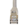 StarTech 5m CAT6a Ethernet Cable - 10 Gigabit Shielded Snagless RJ45 100W PoE Patch Cord - 10GbE STP Network Cable w/Strain Relief - Grey Fluke Tested/Wiring is UL Certified/TIA