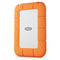 LaCie STND2000400 external solid state drive Thunderbolt technology 2 TB USB Type-C USB4 Gen 3x2 Orange, Stainless steel