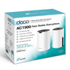 TP-LINK Whole Home Mesh Wi-Fi System AC1900 Dual-band Wi-Fi 5 Mesh System | 2-Pack, White