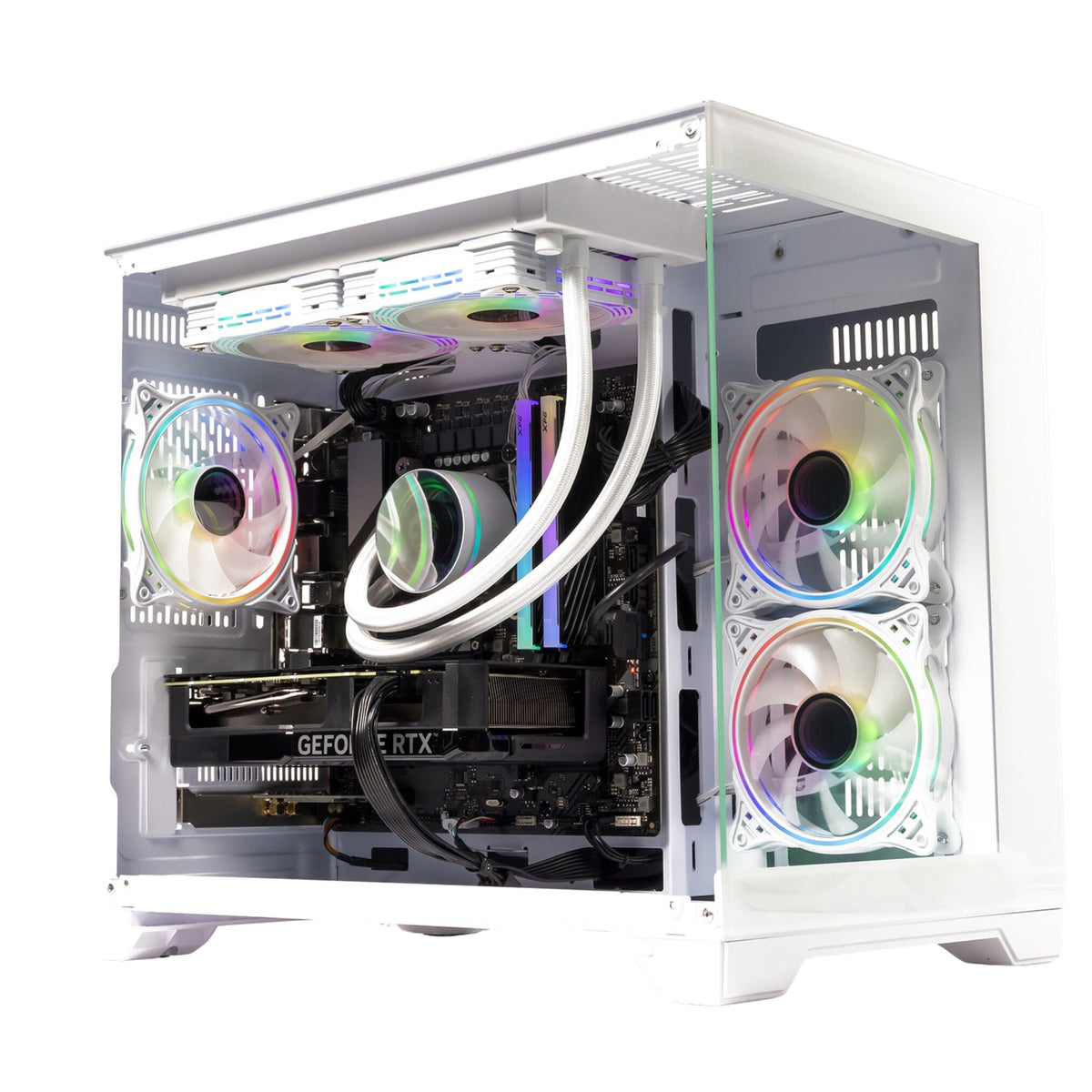 GTR Gaming PC | Intel Core i7-12700KF | RTX 5070 Ti | 32GB DDR5 5600MHz | 1TB NVMe SSD | 750W 80+ Bronze PSU | Windows 11 | Wi-Fi | ARGB Case - White