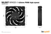 be quiet! SILENT WINGS 4 PWM Case Fan | 120mm 2500 RPM 76.7 CFM PWM Fluid Dynamic Bearing (FDB) Black