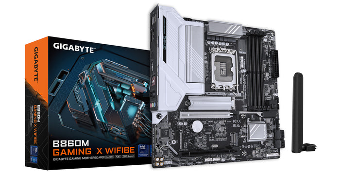 Gigabyte B860M GAMING X WIFI6E mATX Motherboard | LGA1851 | 4x DDR5 Slots | Wi-Fi 6E
