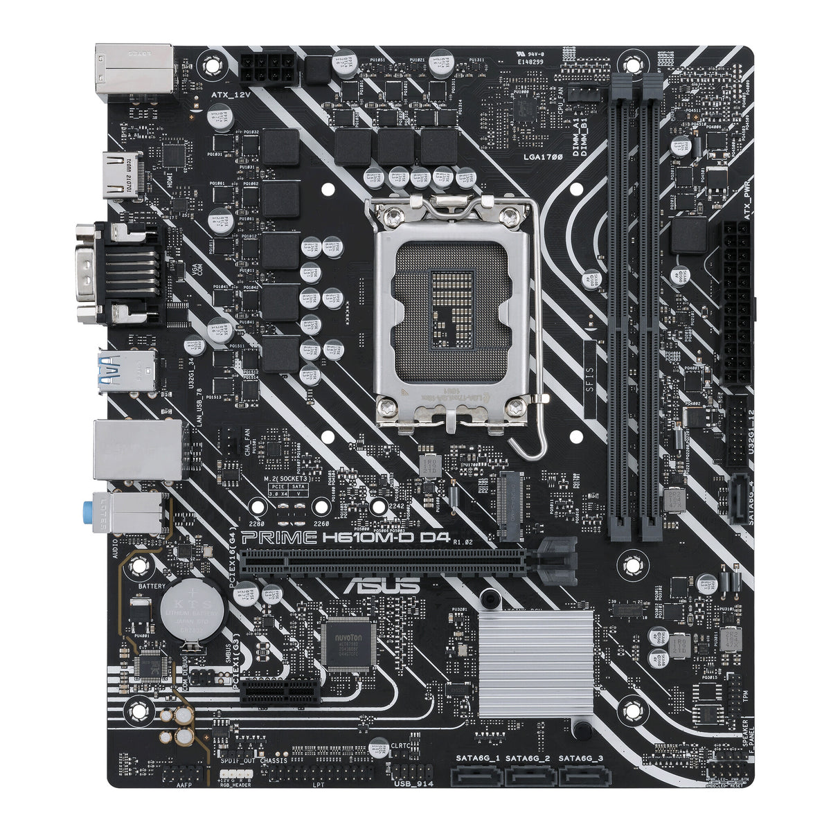 ASUS PRIME H610M-D D4 micro ATX Intel Motherboard | LGA1700 Socket - 2 x DDR4 Memory Slots