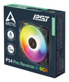 ARCTIC Freezer P14 Pro Reverse A-RGB - 3 Pack - 140 mm A-RGB PWM Fan with Cable Splitter