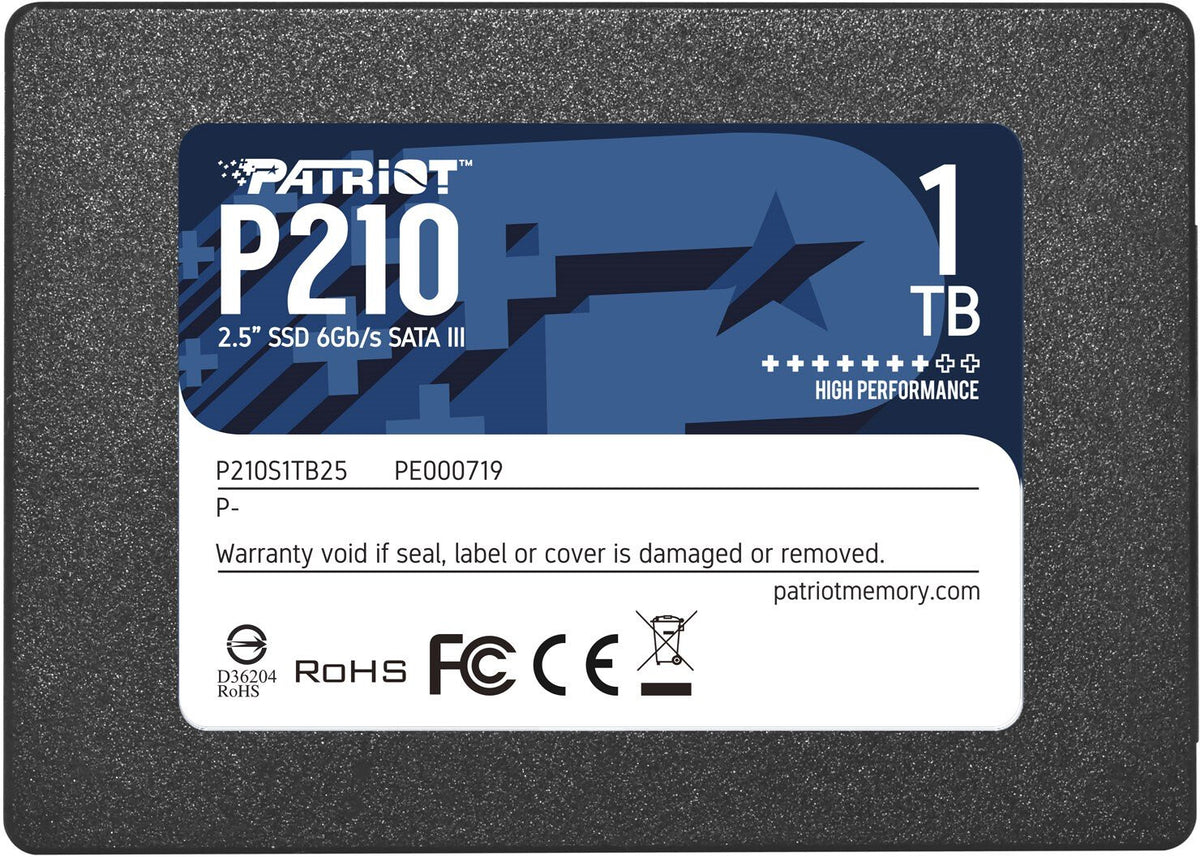 Patriot Memory P210 1 TB Internal SSD | Serial ATA III 2.5
