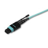 StarTech.com 2m (6ft) MTP(F)/PC to 4x LC/PC Duplex Breakout OM3 Multimode Fiber Optic Cable, OFNP, 8F Type-A, 50/125µm LOMMF, 40G Networks, Low Insertion Loss, MPO to LC Fiber Patch Cord