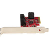 StarTech.com SATA PCIe Card - 6 Port PCIe SATA Expansion Card - 6Gbps - Low/Full Profile - Stacked SATA Connectors - ASM1166 Non-Raid - PCI Express to SATA Converter