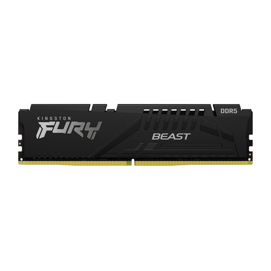 Kingston FURY Beast 16 GB (1x16 GB) DDR5 5200 MHz Memory Kit | CL40, XMP, Heatsink