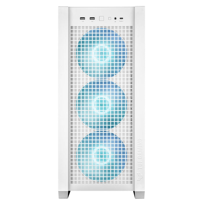 ASUS TUF Gaming GT302 ARGB Midi Tower PC Case White | Liquid Cooling Support