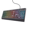 Trust GXT 792 Quadrox Gaming Keyboard | Wired, QWERTY, Full-size (100%), Black, Backlit, Mouse Included