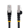 StarTech.com 50cm CAT6a Ethernet Cable - Black - Low Smoke Zero Halogen (LSZH) - 10GbE 500MHz 100W PoE++ Snagless RJ-45 w/Strain Reliefs S/FTP Network Patch Cord
