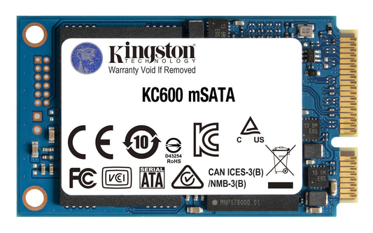 Kingston KC600 512 GB Internal SSD | 3D TLC Serial ATA III mSATA