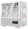 DeepCool R-CH360-WHAPE3D-G-1 ARGB Micro Tower PC Case White | Liquid Cooling Support