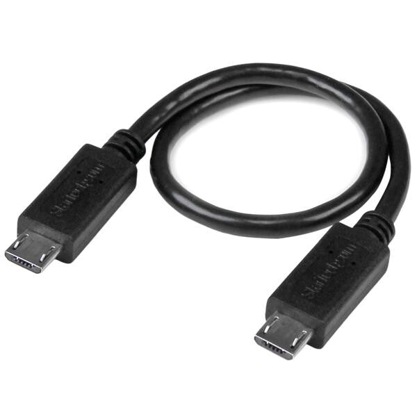 StarTech USB OTG Cable - Micro USB to Micro USB - M/M - 8 in.
