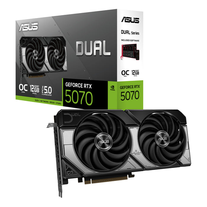 ASUS GeForce RTX 5070 12 GB GDDR7 Graphics Card | PCIe 5.0 | 3 x DP and 1 x HDMI | Active Cooling