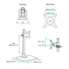 StarTech Single Monitor Stand - Adjustable - Steel - Silver