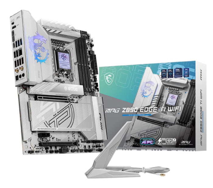 MSI MPG Z890 EDGE TI WIFI ATX Motherboard | LGA1851 | 4x DDR5 Slots | Wi-Fi 7