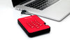 iStorage diskAshur2 128 GB Encrypted Portable SSD | USB 3.2 Gen 1 Red