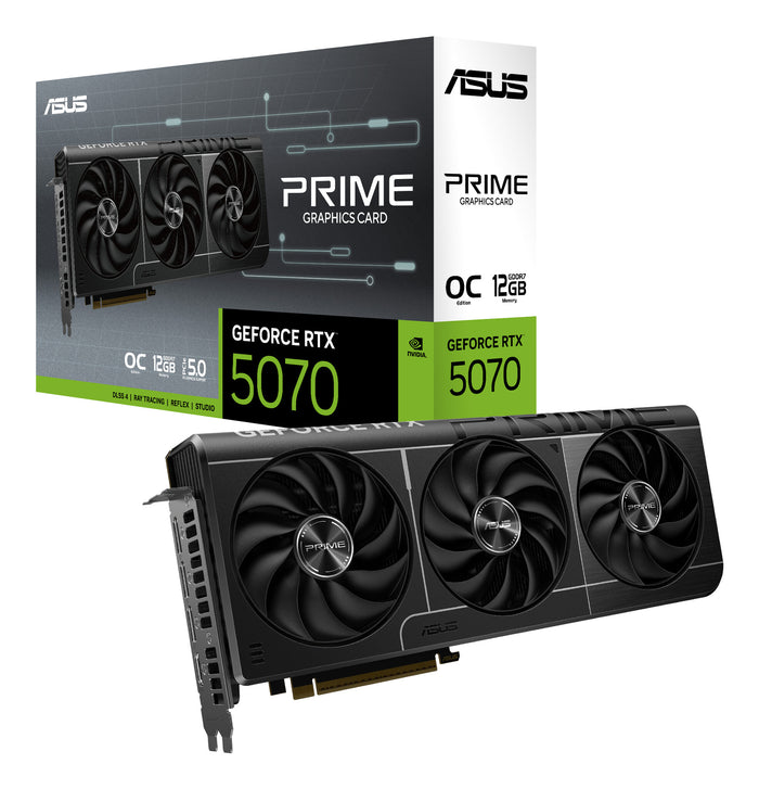 ASUS GeForce RTX 5070 12 GB GDDR7 Overclocked Graphics Card | PCIe 5.0 | 3 x DP and 1 x HDMI | Active Cooling