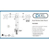 piXL DOUBLE ARM monitor mount / stand 68.6 cm (27") Black Desk