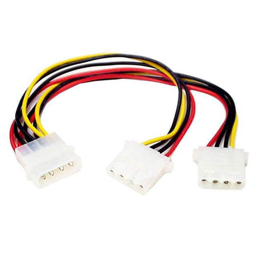StarTech LP4 to 2x LP4 Power Y Splitter Cable M/F