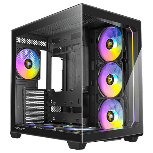 Antec C5 ARGB Midi Tower PC Case Black | Liquid Cooling Support