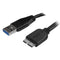 StarTech Slim Micro USB 3.0 Cable - M/M - 0.5m (20in)