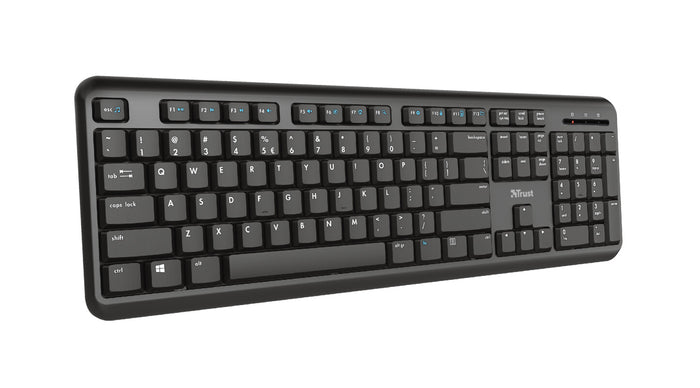 Trust TK-350 Keyboard | Wireless, QWERTY, Black