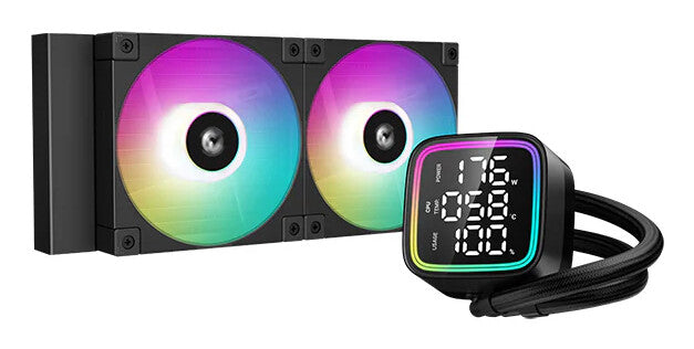 DeepCool LD240 AIO Liquid Cooler | 240mm 2400 RPM 72.04 CFM PWM RGB Hydro Dynamic Bearing (HDB) Intel & AMD Compatible Black