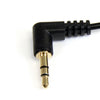 StarTech 3 ft Slim 3.5mm Right Angle Stereo Audio Cable - M/M