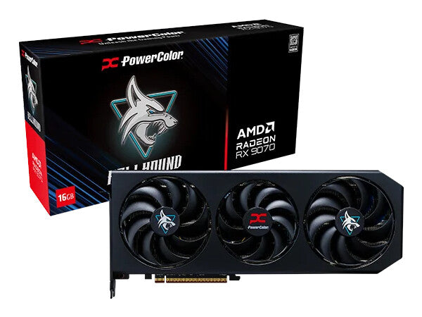 PowerColor Radeon Rx 9070 16 GB GDDR6 Overclocked Graphics Card | PCIe 5.0 x16 | 3 x DP and 1 x HDMI | Active Cooling