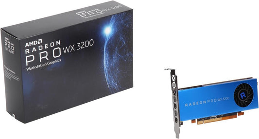 AMD Radeon Pro Wx 3200 4 GB GDDR5 Graphics Card | PCIe 3.0 x16 | Active Cooling