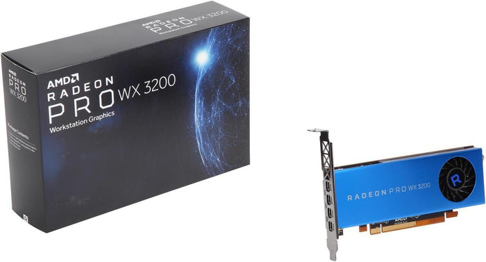 AMD Radeon Pro Wx 3200 4 GB GDDR5 Graphics Card | PCIe 3.0 x16 | Active Cooling