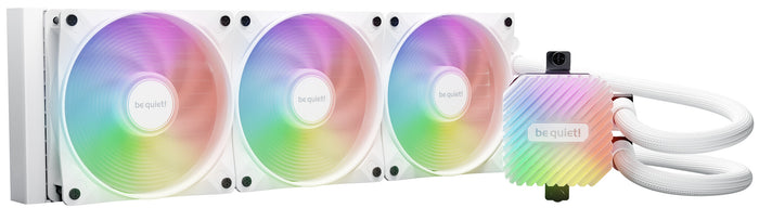 be quiet! LIGHT LOOP 360mm AIO Liquid Cooler | 360mm 61.8 CFM PWM RGB White
