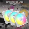 Corsair RS120 ARGB Case Fan | 120mm 2100 RPM 72.8 CFM PWM RGB White
