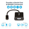 StarTech.com USB-C to VGA Adapter - Black - 1080p - Video Converter For Your MacBook Pro - USB C to VGA Display Dongle - Upgraded Version is CDP2VGAEC