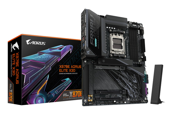 Gigabyte X870E AORUS ELITE X3D ATX Motherboard | AM5 | 4x DDR5 Slots | Wi-Fi 7