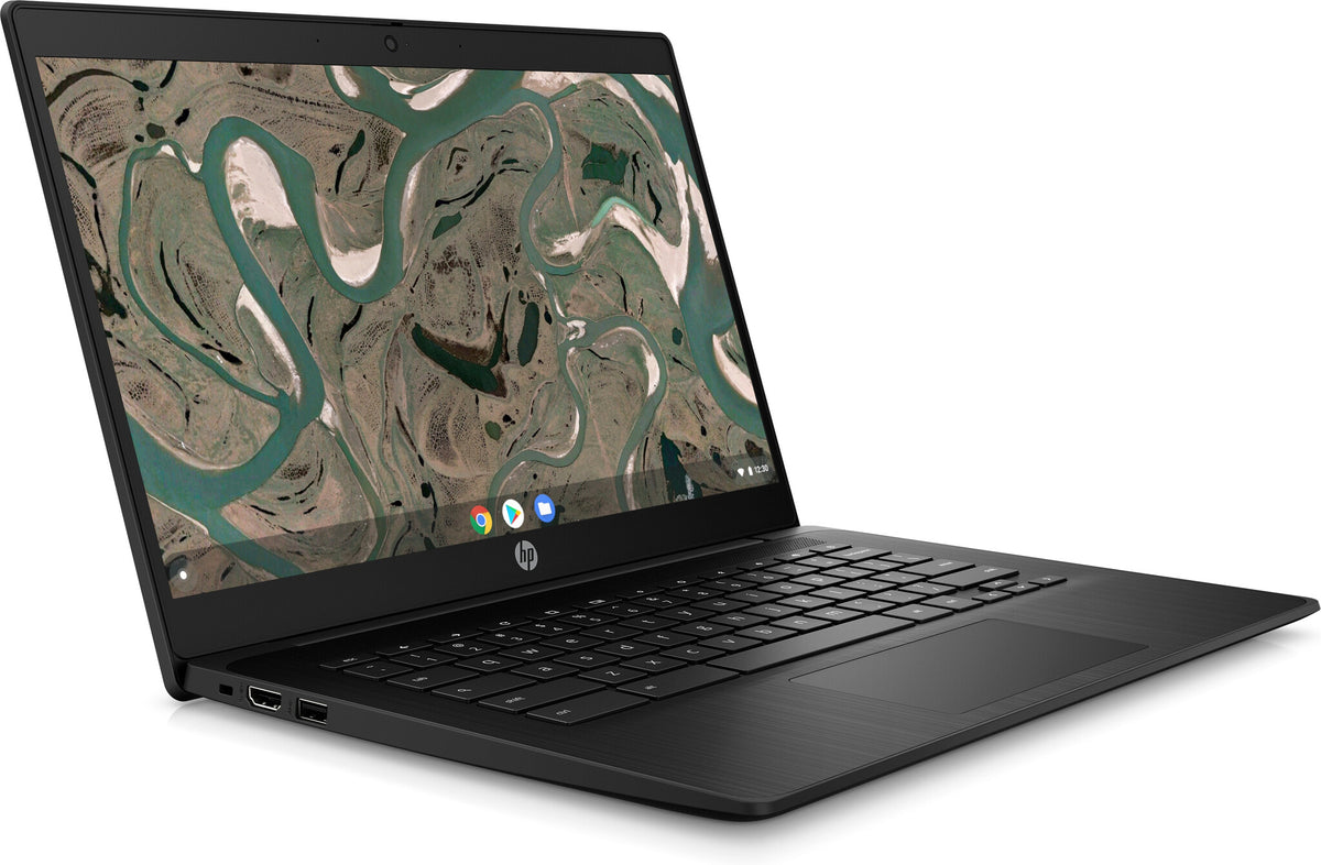 HP Chromebook 14 G7 N5100 35.6 cm (14") Full HD Intel® Celeron® 4 GB LPDDR4x-SDRAM 32 GB eMMC Wi-Fi 6 (802.11ax) ChromeOS Black