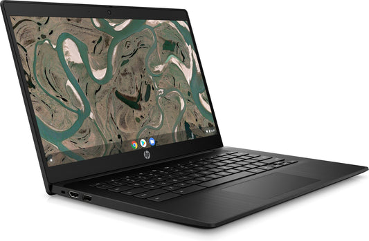 HP Chromebook 14 G7 N5100 35.6 cm (14") Full HD Intel® Celeron® 4 GB LPDDR4x-SDRAM 32 GB eMMC Wi-Fi 6 (802.11ax) ChromeOS Black