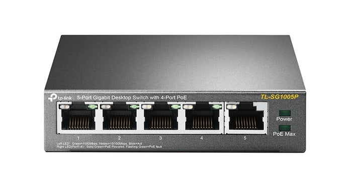 TP-Link 5-Port Gigabit Desktop PoE Switch with 4-Port