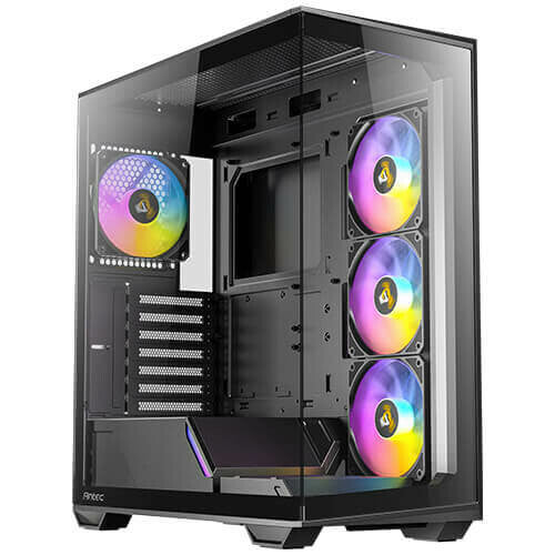 Antec C3 ARGB Midi Tower PC Case Black | Liquid Cooling Support
