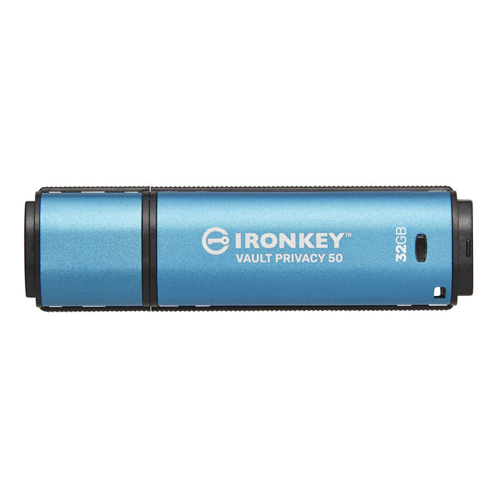 Kingston Technology IronKey Vault Privacy 50 USB flash drive 32 GB USB Type-A 3.2 Gen 1 (3.1 Gen 1) Blue