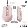 Logitech MX Anywhere 3S mouse Right-hand RF Wireless + Bluetooth Laser 8000 DPI
