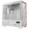Antec FLUX PRO White EUV ARGB Full Tower PC Case White, Wood | Liquid Cooling Support