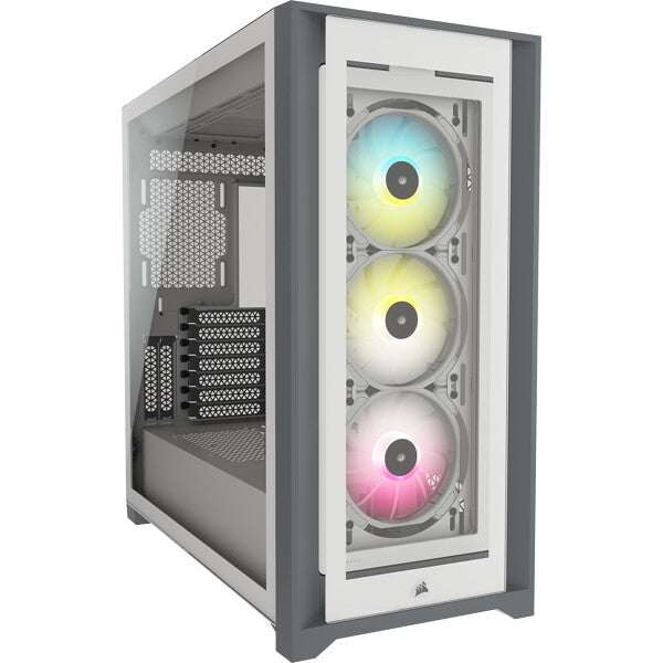 Corsair iCUE 5000X RGB Midi Tower PC Case White | Liquid Cooling Support