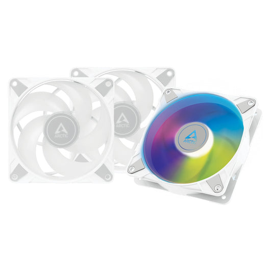 ARCTIC P12 PWM Value Pack Fan | 3 Pack 120mm 2000 RPM 48.8 CFM PWM RGB Fluid Dynamic Bearing (FDB) White