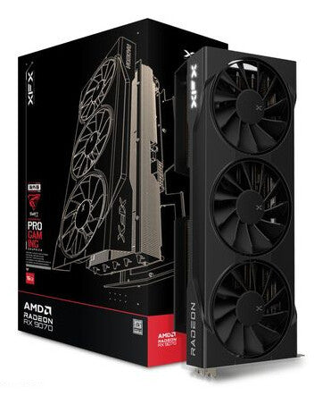 XFX Radeon Rx 9070 16 GB GDDR6 Overclocked Graphics Card | PCIe 5.0 | 3 x DP and 1 x HDMI | Active Cooling