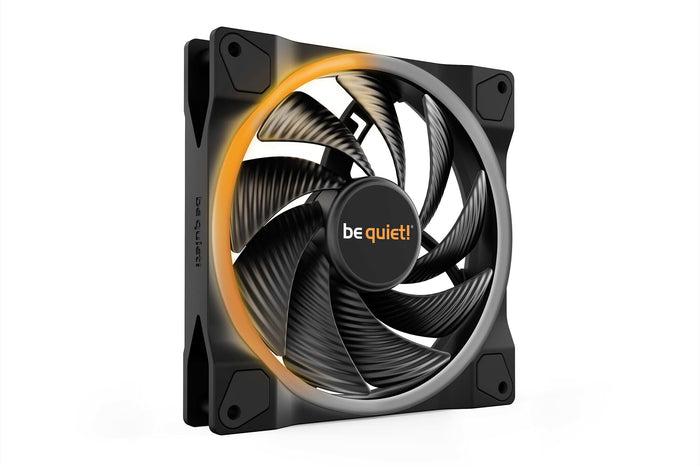 be quiet! Light Wings High Speed Fan | 140mm 2200 RPM 71.7 CFM PWM RGB Rifle bearing Black
