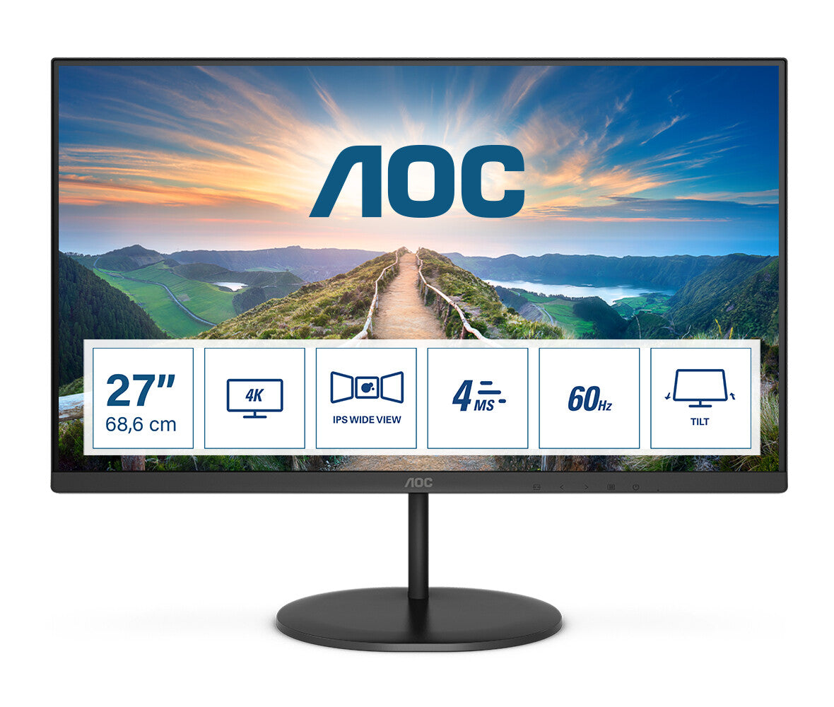 AOC V4 U27V4EA 27" 4K Ultra HD Monitor | 3840 x 2160 60Hz HDMI DP